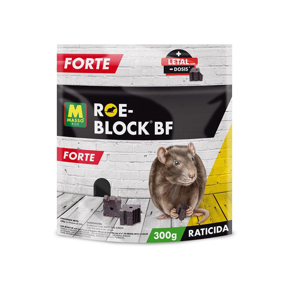 RATICIDA ROE-BLOCK FORTE BF 300 g