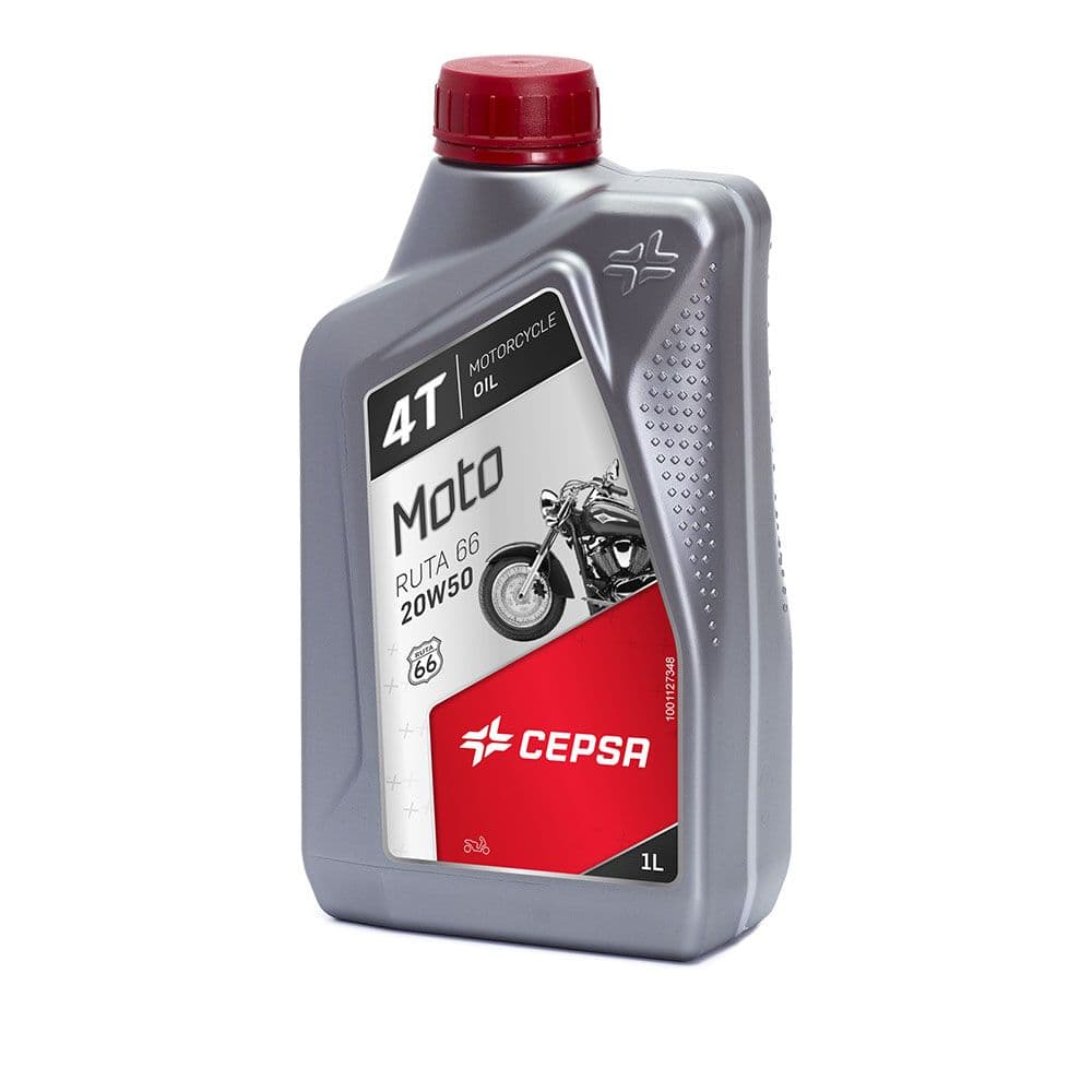 ACEITE LUBRICANTE MOTO - MOTOCULTOR 1L. 4T RUTA 66 20W50 CEPSA