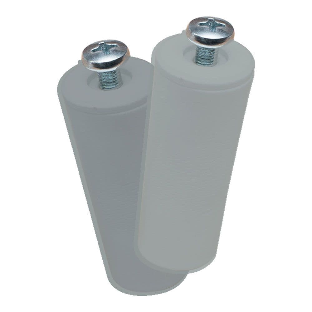 TOPE PERSIANA PR08, GRIS 40 mm 2 unidades