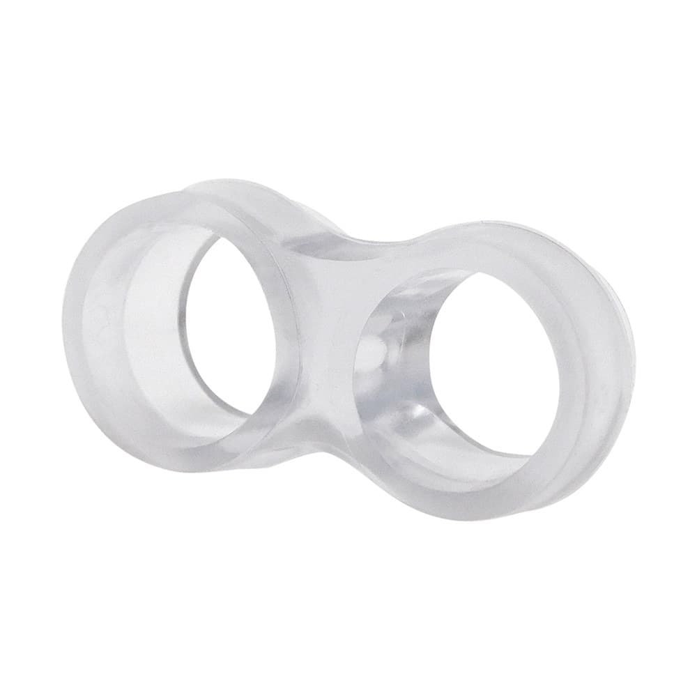 TOPE PUERTA MANILLA AMORTIGUADOR TP13, TRANSPARENTE, 47 x 25 x 14 mm