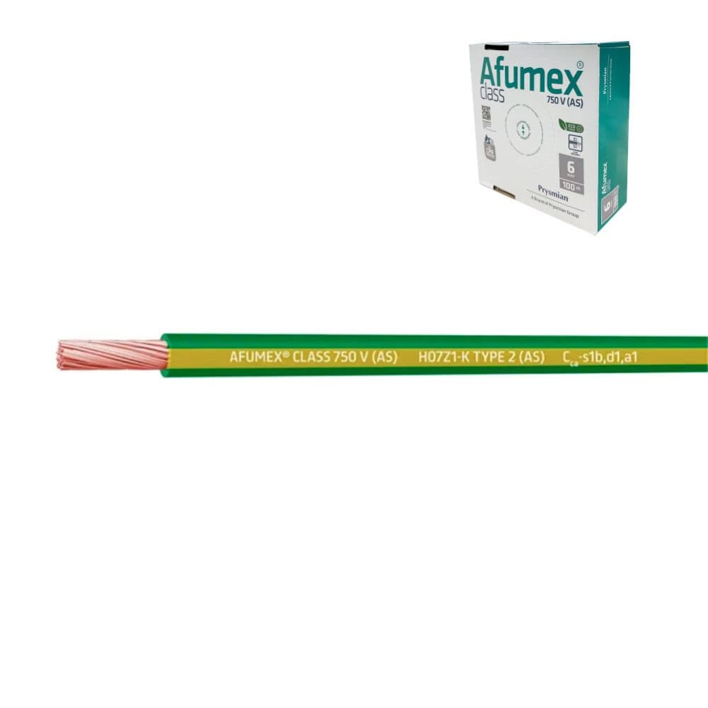 CABLECILLO H07Z1-K(AS) 1,5 mm² AMARILLO/VERDE EURO/m