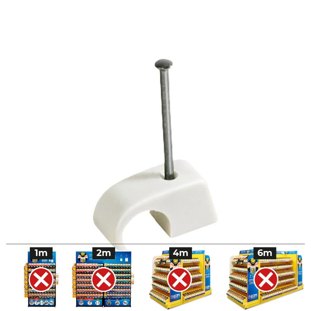 PLASTIGRAP MULTIDIÁMETRO MPLG Ø4 - 5 - 6 mm, BLANCO, CAJA 200 uds