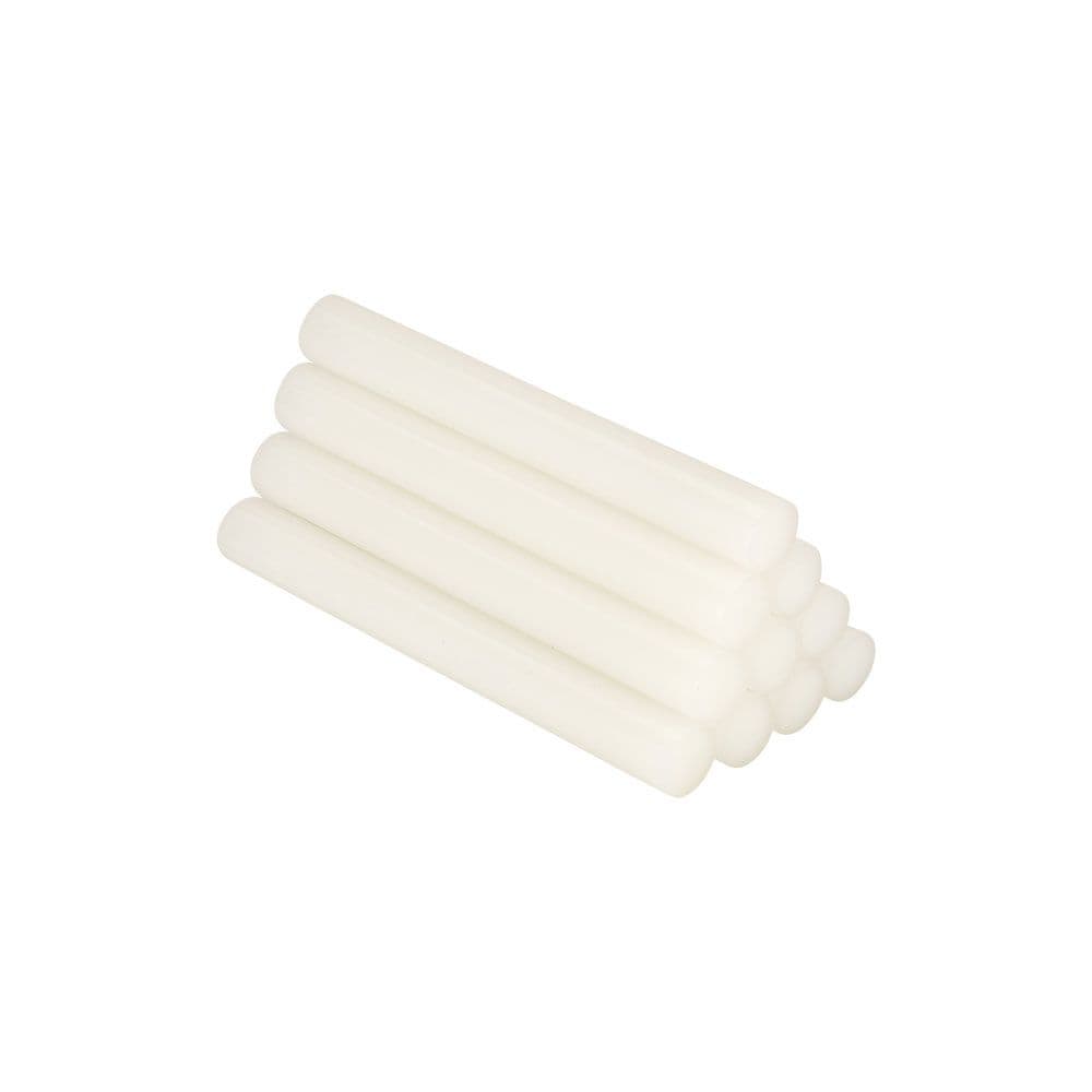 BARRA DE COLA TERMOFUSIBLE PARA USO UNIVERSAL BLANCA, Ø12 x 120 mm, BLISTER 10 uds