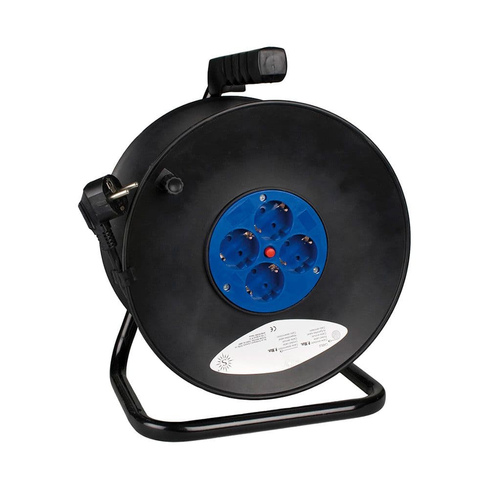 ENROLLACABLES 25 m 3 G 1,50 mm² 4 TOMAS BIPOLARES CON T/TL