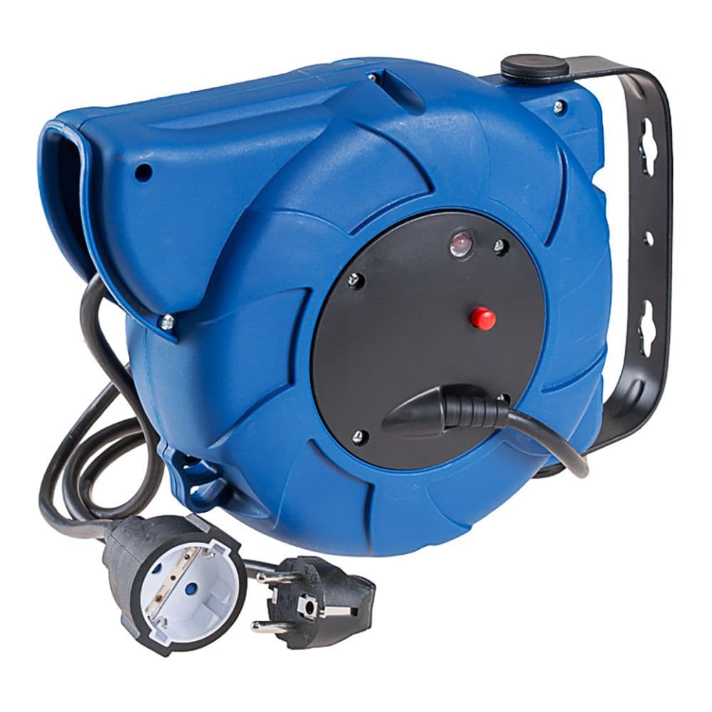 ENROLLACABLES 16 m 3 G 1,50 mm² 1 TOMA BIPOLAR CON T/TL AUTOMATICO 4,8 mm