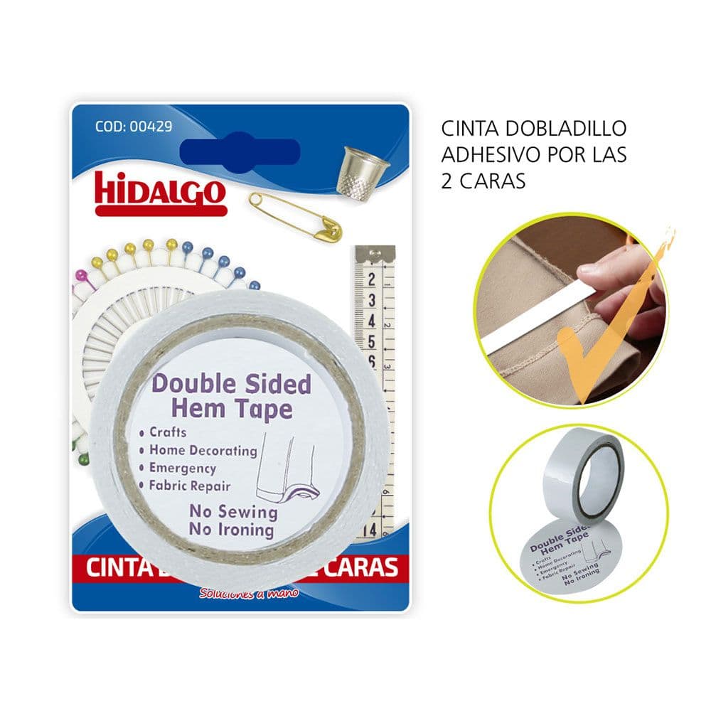 BLISTER CINTA DOBLADILLO 2 CARAS HIDALGO