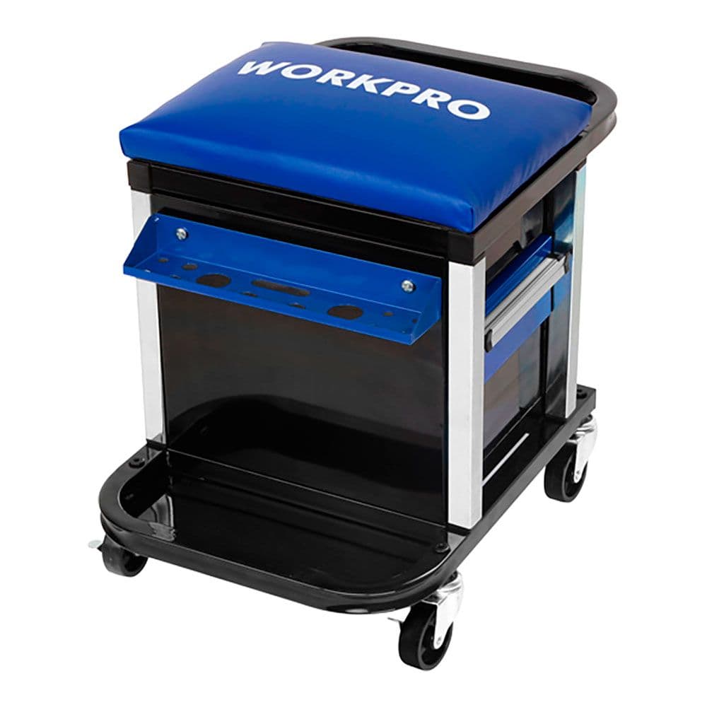 TABURETE CON CAJONES Y RUEDAS (HERRAMIENTA NO INCLUIDA), 46 x 36 x 52 cm