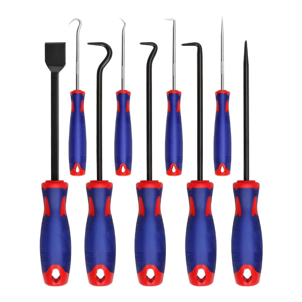 PUAS Y GANCHOS DE PRECISIÓN, JUEGO DE 9 PIEZAS