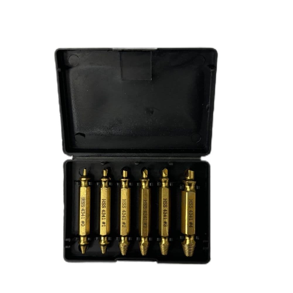 EXTRACTOR DE TORNILLOS ROTOS, JUEGO DE 6 PIEZAS