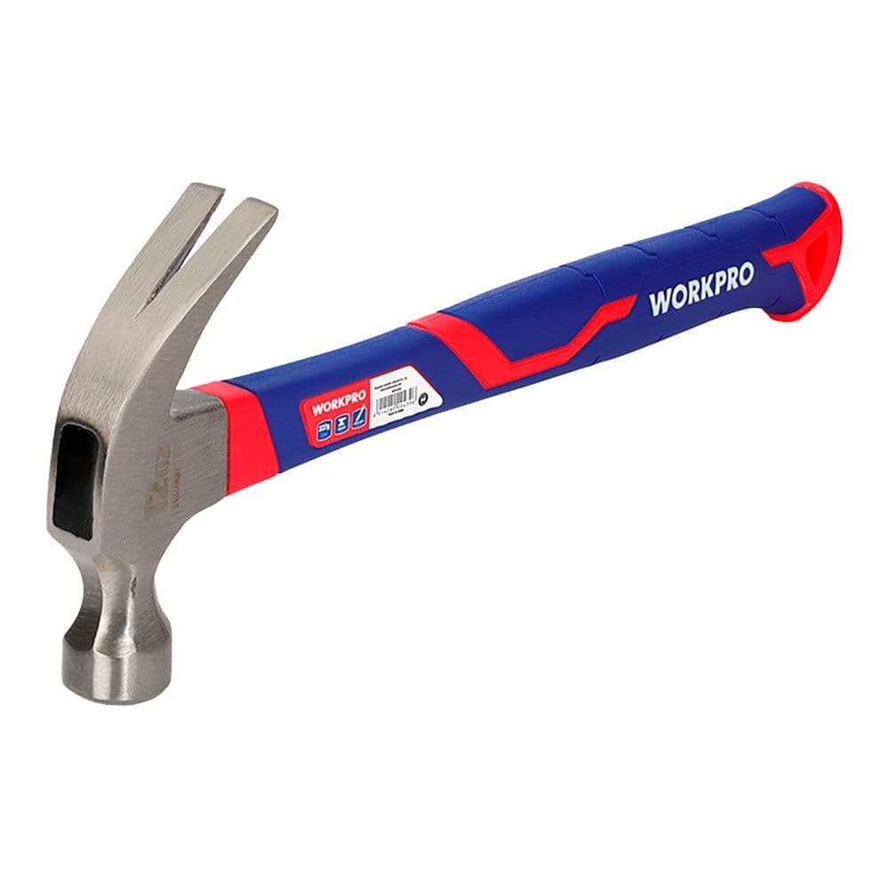 MARTILLO DE CARPINTERO CON MANGO DE FIBRA DE VIDRIO, 337 g