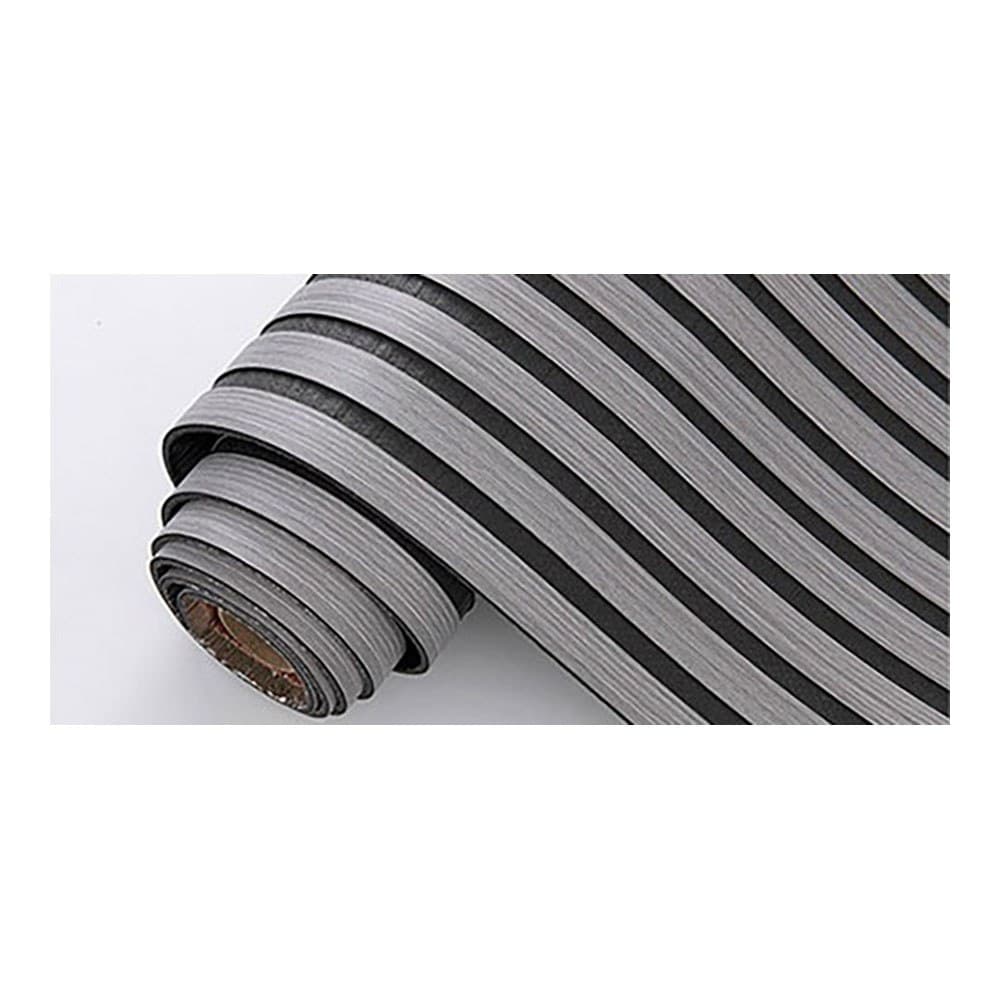 REVESTIMIENTO AUTOADHESIVO 3D, COLOR ROBLE GRIS CON FONDO DE FIELTRO GRIS ANTRACITA, ROLLO DE 58 x 300 cm