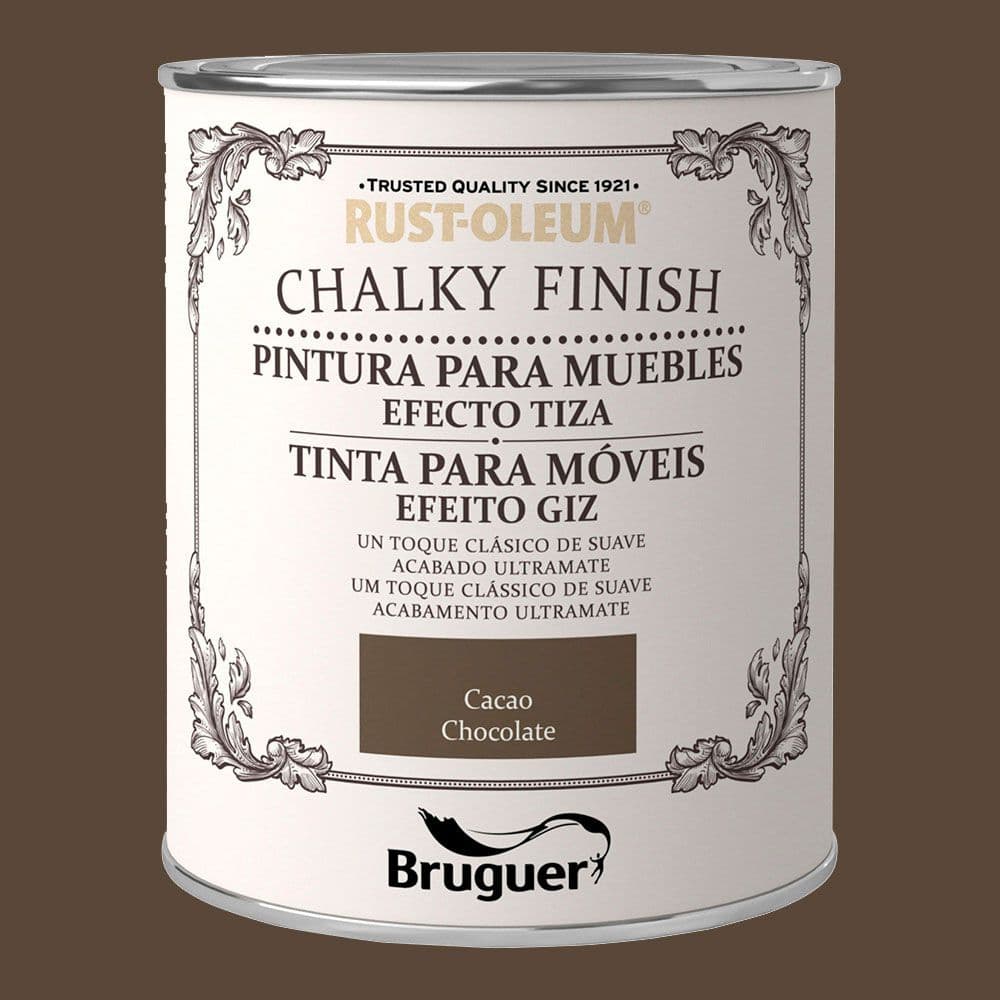 RUST-OLEUM CHALKY FINISH MUEBLES CACAO 750 ml
