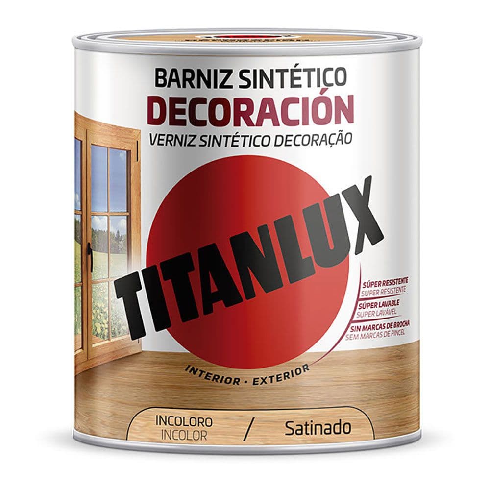 BARNIZ SINTÉTICO DECORACIÓN INCOLORO SATINADO 750 ml