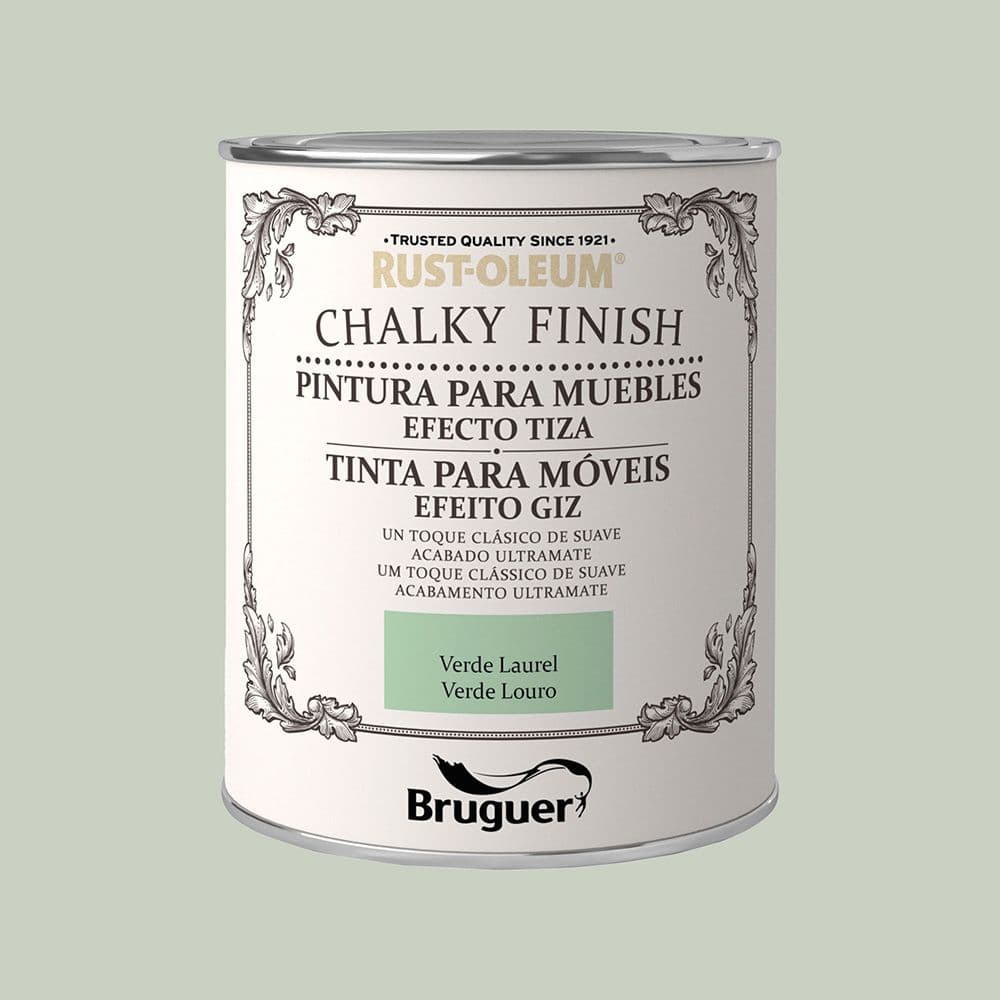 RUST-OLEUM CHALKY FINISH MUEBLES VERDE LAUREL 750 ml