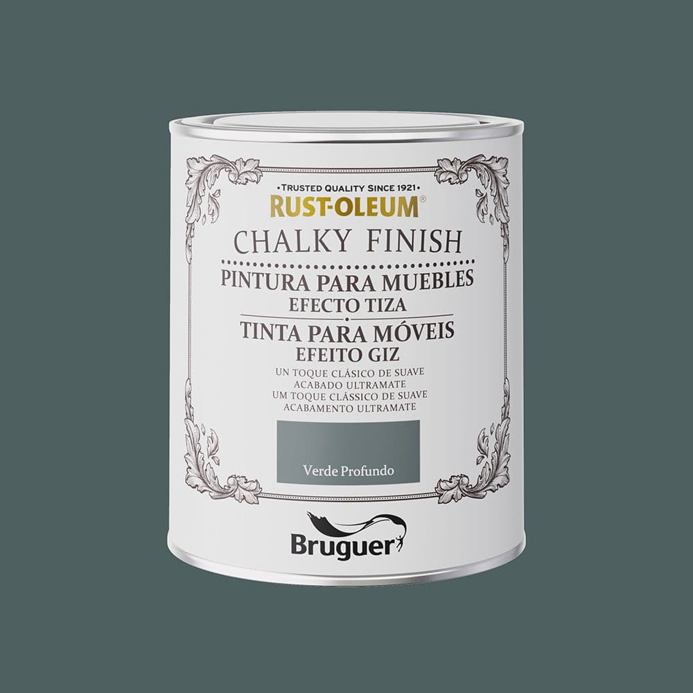 RUST-OLEUM CHALKY FINISH MUEBLES VERDE PROFUNDO 750 ml