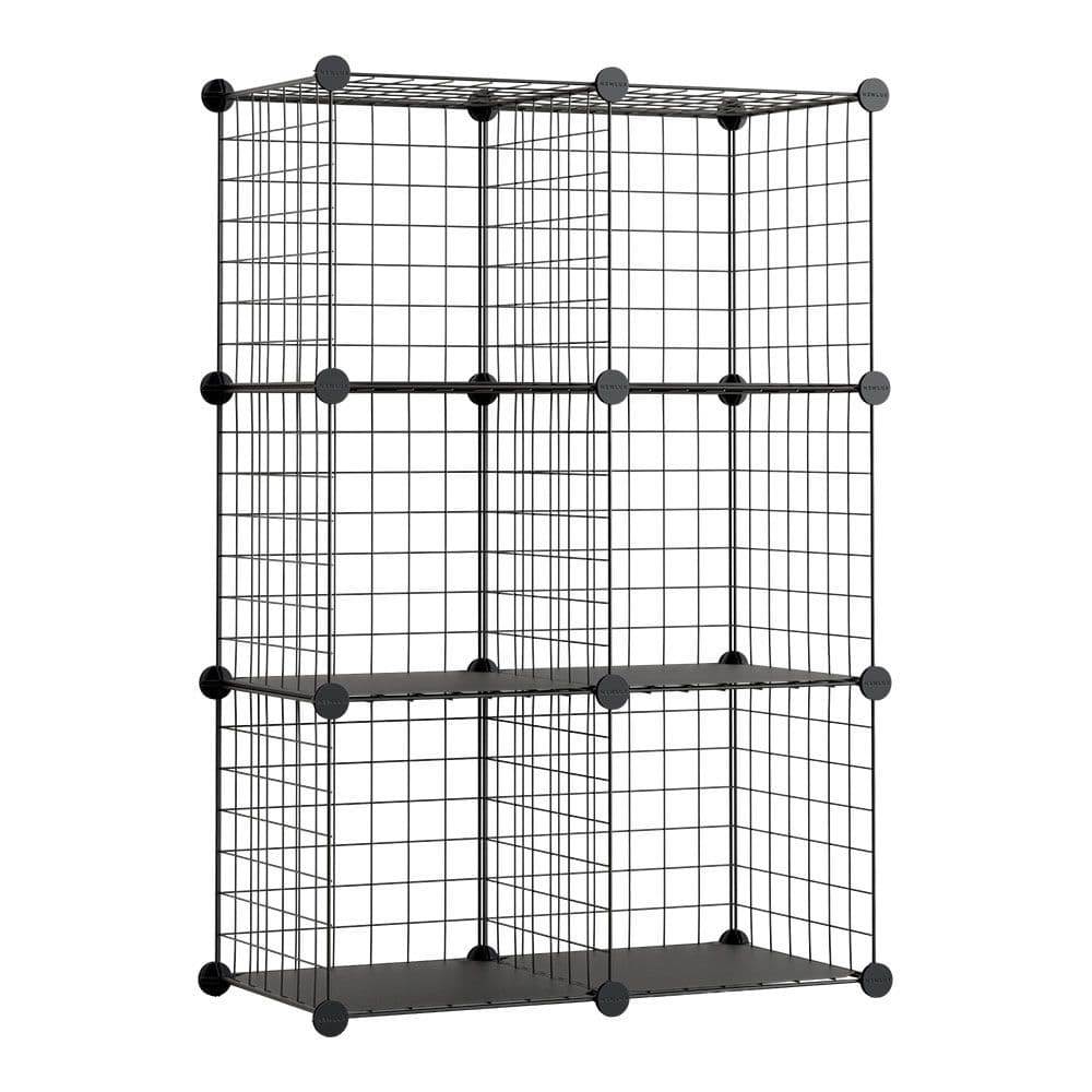 ESTANTERÍA MODULAR METÁLICA TITAN C6 NEGRO