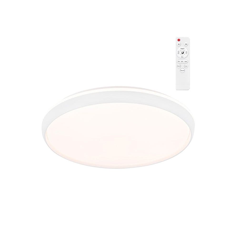 PLAFÓN LED CIRCULAR, CHARLY, 80 W, 3CCT, 8800 lm, BLANCO, Ø60 x 7 cm
