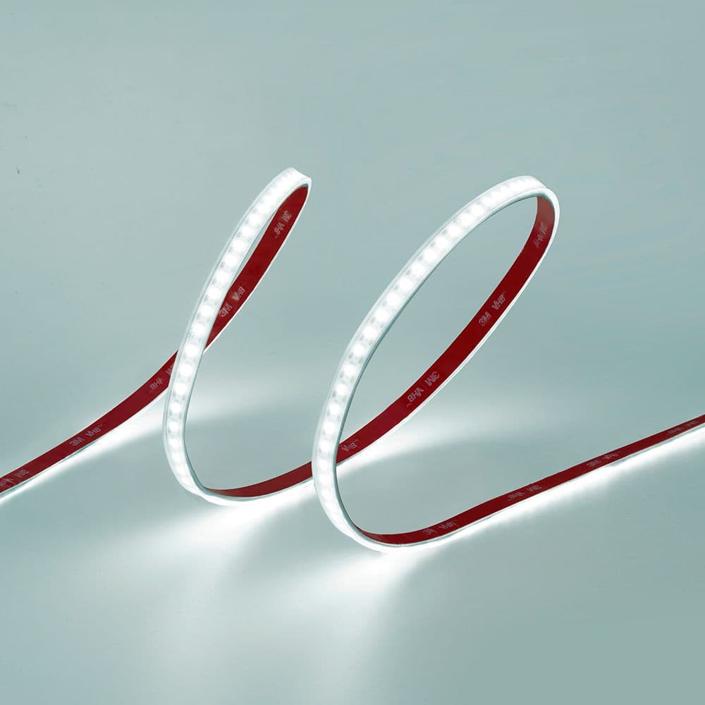 TIRA LED ADHESIVA 6.400 K 8 W/m 100 lm/W 24 V DC IP65, 5 m x 10 mm LUZ FRIA