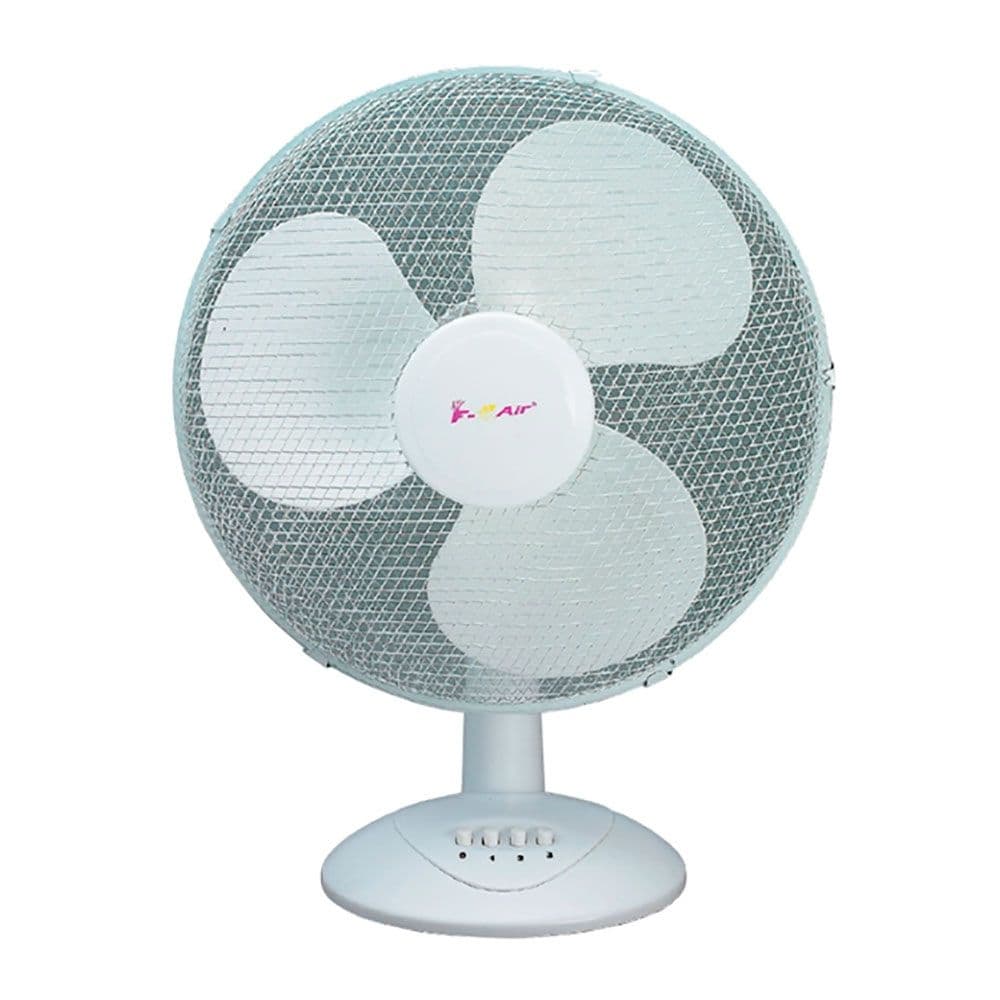 VENTILADOR DE SOBREMESA BLANCO, 40 W, Ø30 x 47 cm