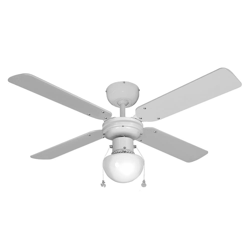 VENTILADOR DE TECHO BLANCO MODELO CARIBE, 50 W, ASPAS Ø102 cm