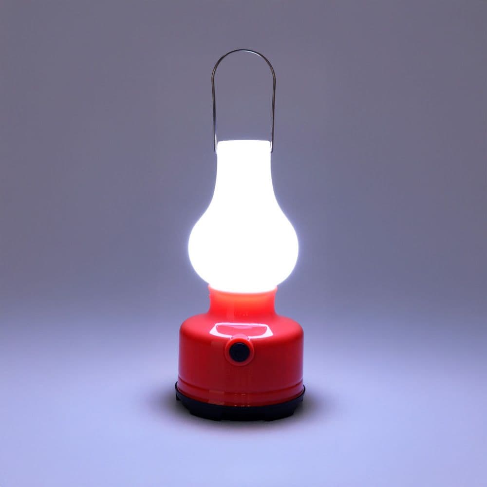 QUINQUÉ LED PARA CAMPING, 3 x AA (NO INCLUIDAS), COLORES SURTIDOS, 8 x 8 x 17 cm