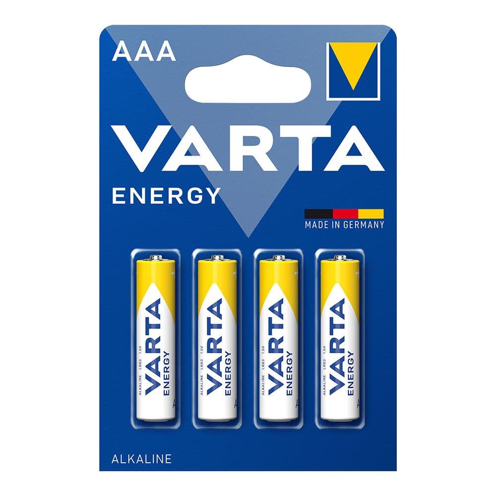 PILA ALKALINA ENERGY AAA - LR03 (BLISTER 4 uds) Ø10,5x44,5mm