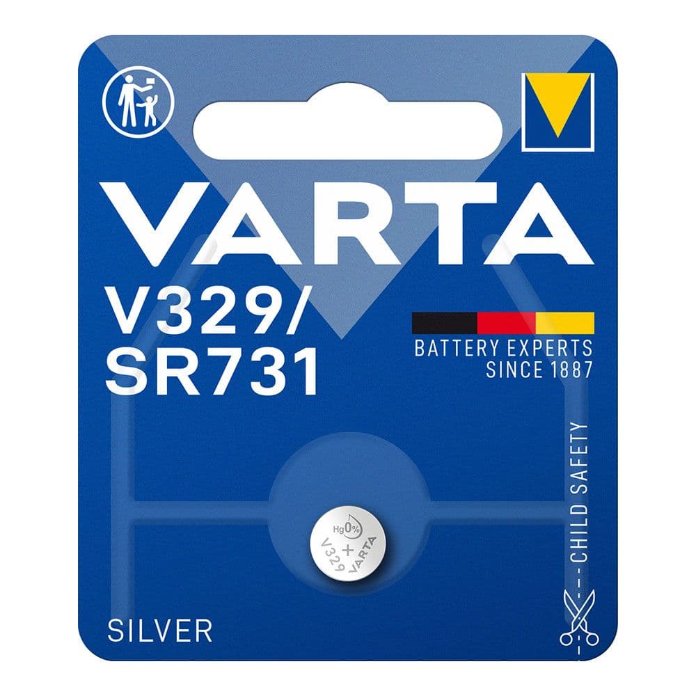 MICRO PILA DE BOTÓN SILVER SR73 - V329 1,55 V Ø7,9 x 3,1 mm BLISTER