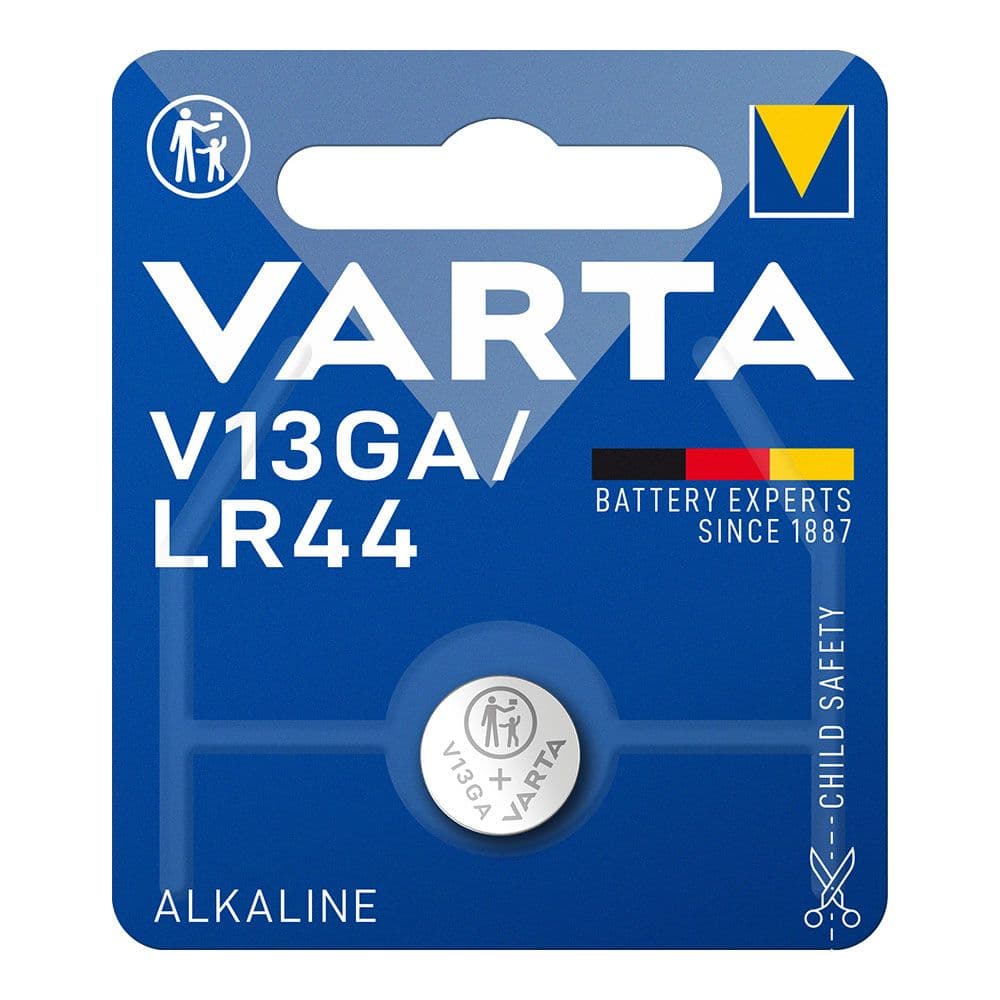 MICRO PILA DE BOTÓN ALCALINA LR44 - V13GA 1,5 V Ø11,6 x 5,4 mm BLISTER