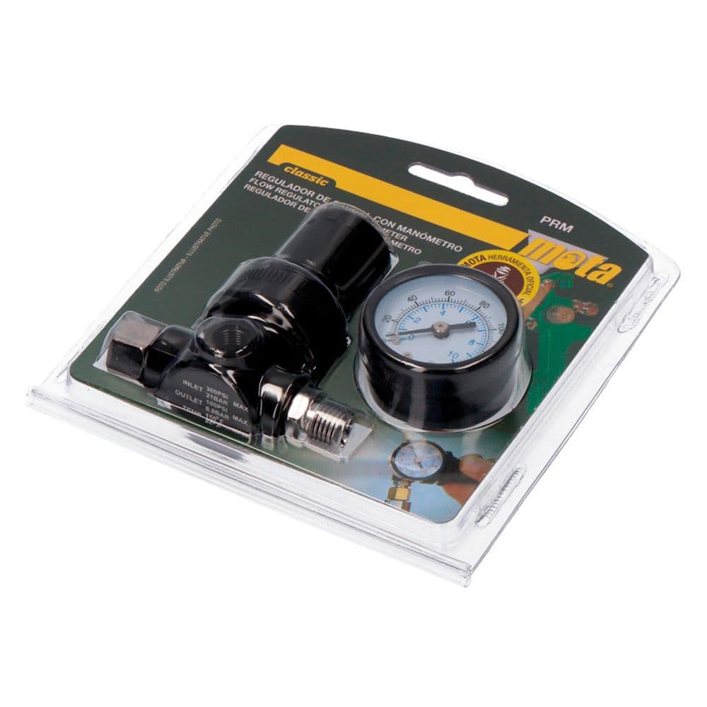 REGULADOR DE CAUDAL CON MANOMETRO PRM