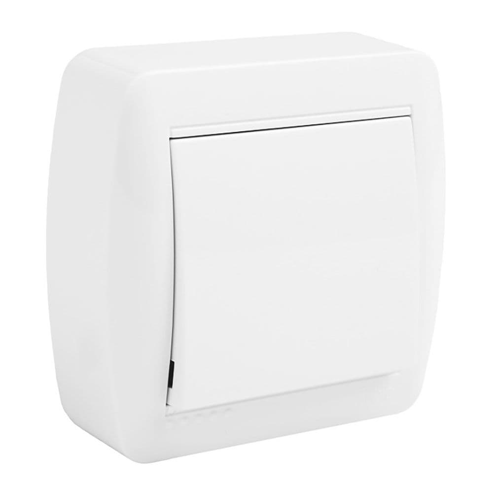 CONMUTADOR UNIPOLAR SUPERFICIE MURAL 74 x 72 x 28 mm