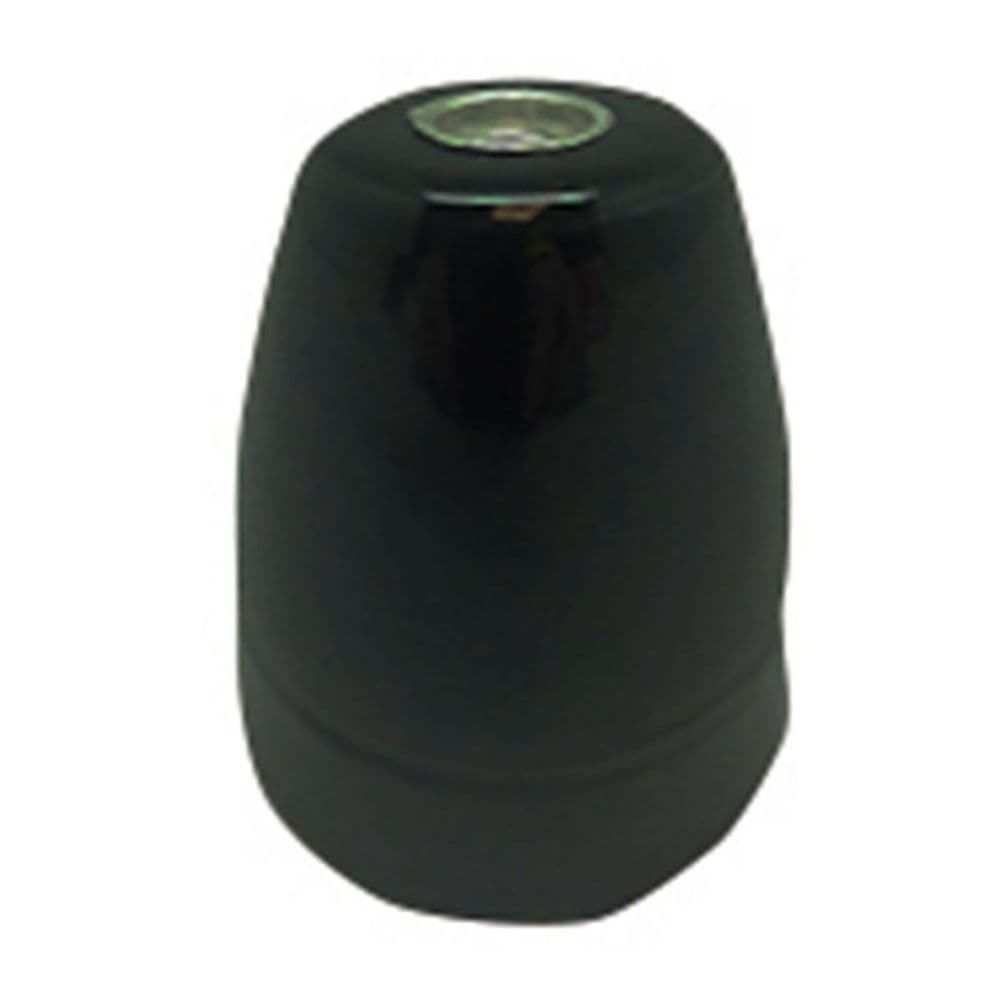 PORTALÁMPARAS CERÁMICO VINTAGE E27, 100 W 250 V, NEGRO, Ø47 x 59 mm (RETRACTILADO)