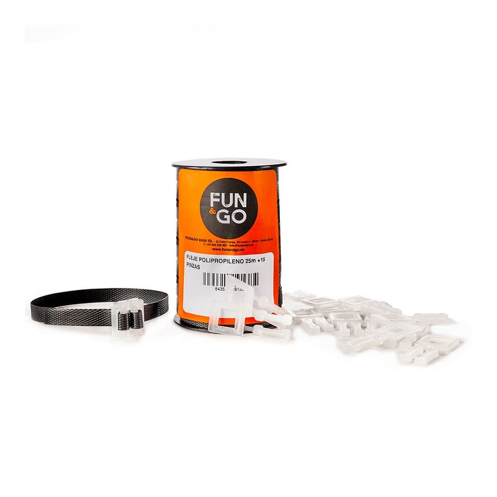 FLEJE POLIPROPILENO 25 m + 15 PINZAS