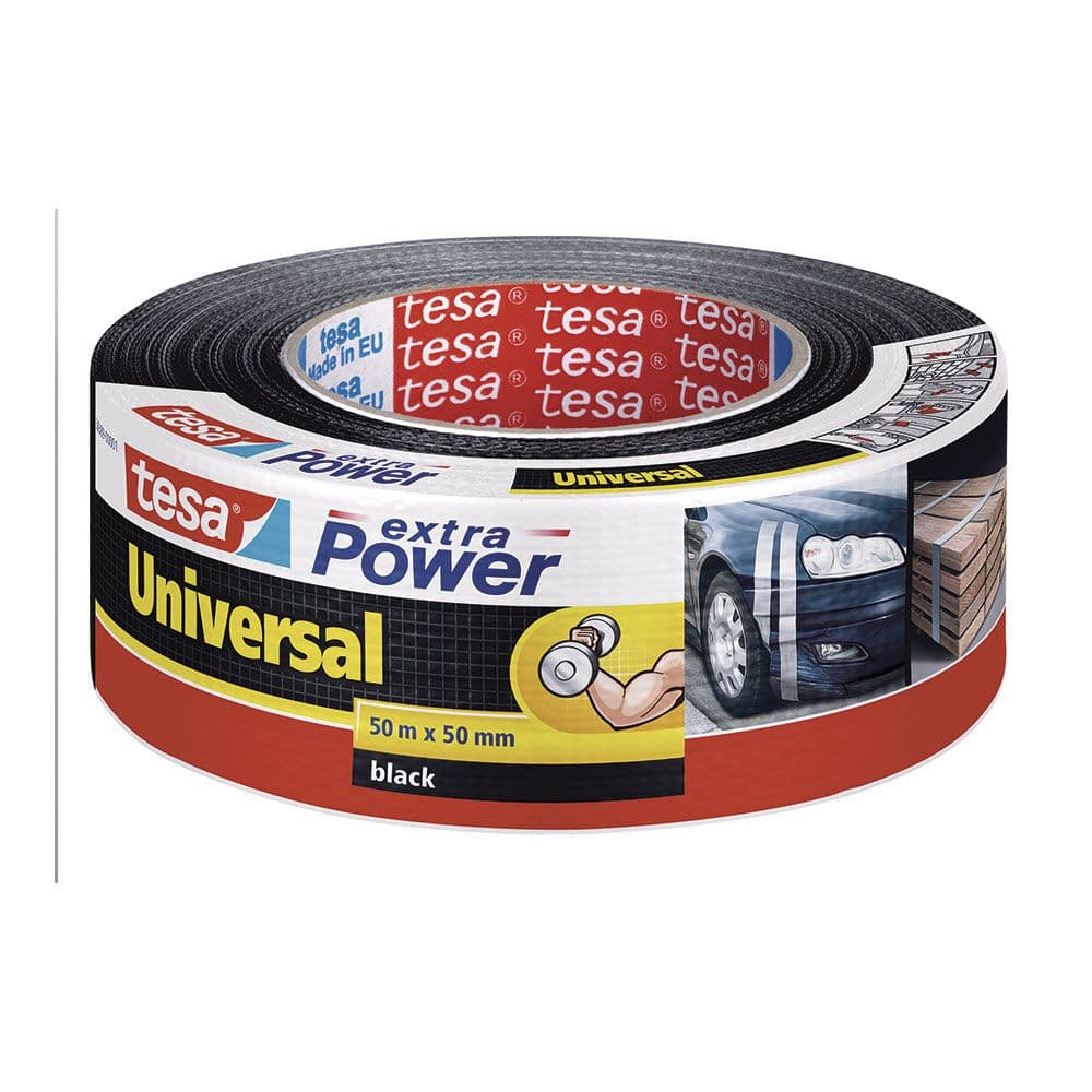 CINTA AMERICANA EXTRA POWER UNIVERSAL NEGRA 50 mm x 50 m