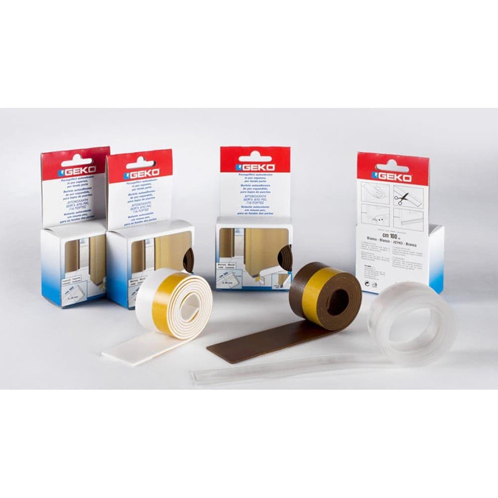 BAJO PUERTA ADHESIVO EN PVC EXPANDIDO 38 mm x 100 cm MARRÓN