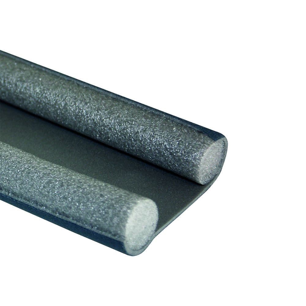 BURLETE DOBLE CARA PARA BAJO PUERTA GRIS 25 mm x 95 cm