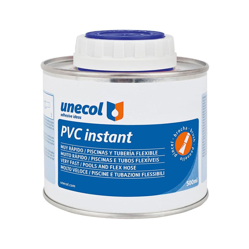 ADHESIVO PVC INSTANT BOTE CON PINCEL 500 ml