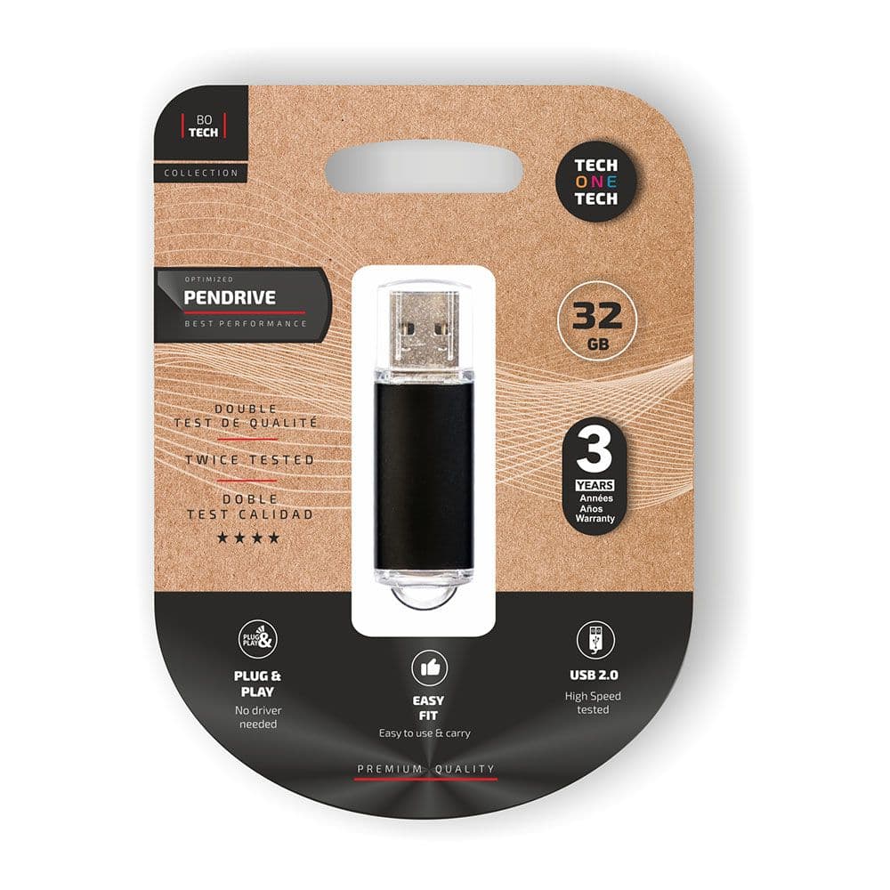 BASIC BLACK PENDRIVE 32 GB MEMORIA USB