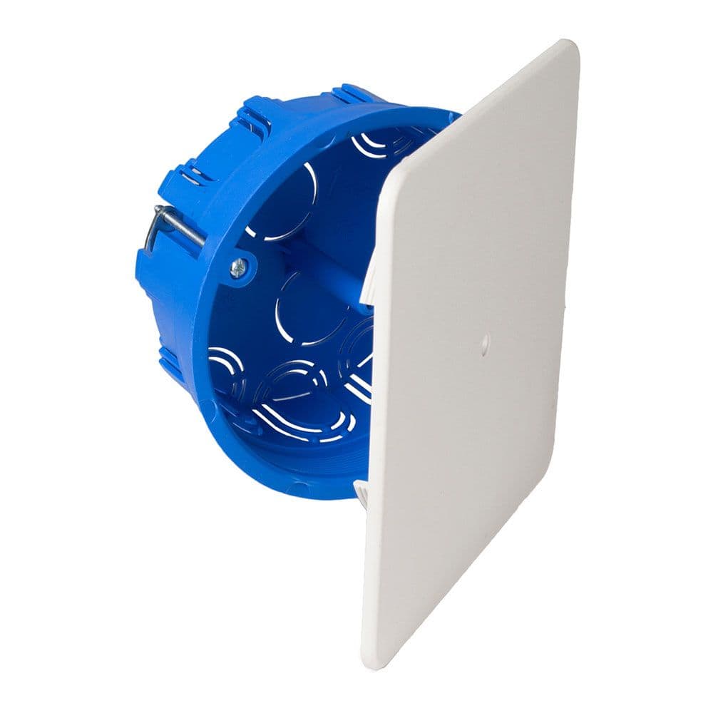 CAJA DE EMPALME CUADRADA TABIQUES HUECOS Ø100 x 46 mm