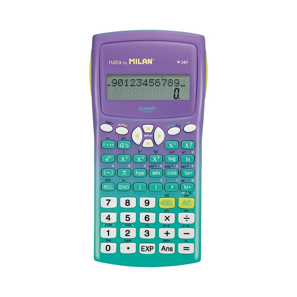 CALCULADORA CIENTÍFICA M240 SUNSET VERDE EN BLISTER