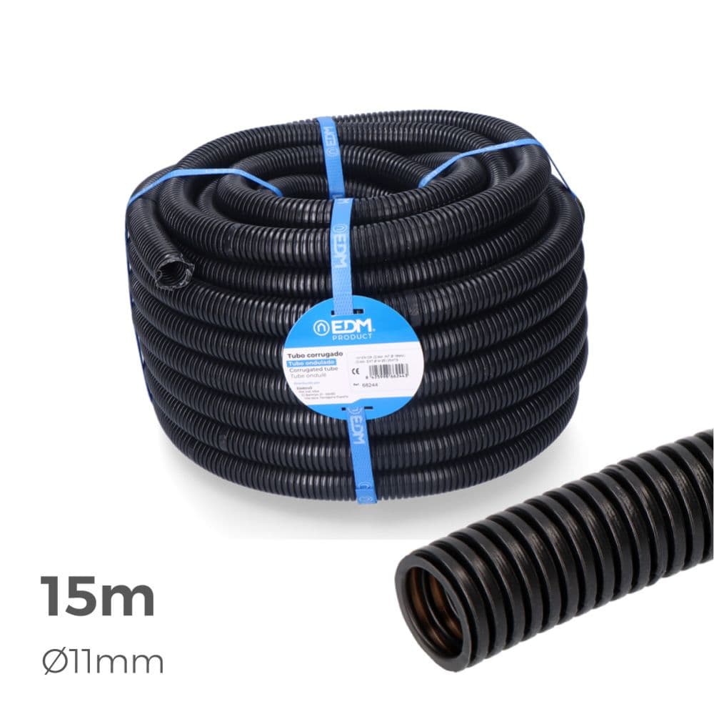 CORRUGADO PARA INTERIOR MEDIDA Ø11mm M-16 15m CE