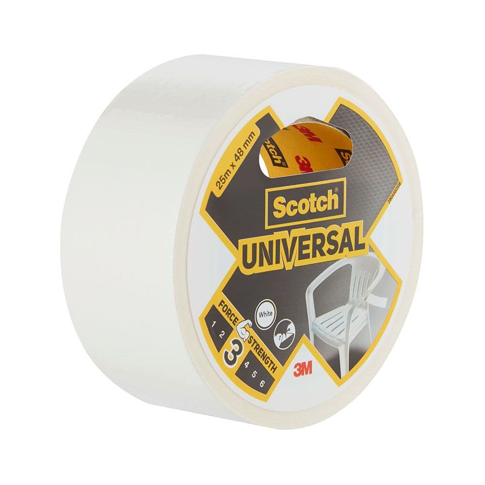CINTA AMERICANA UNIVERSAL 3 - BLANCA 48 mm x 25 m