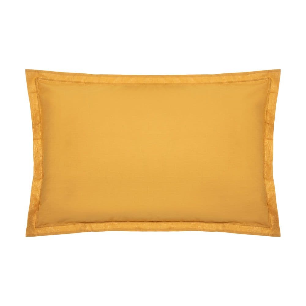 FUNDA DE ALMOHADA ALGODÓN MOSTAZA 70 x 50 cm