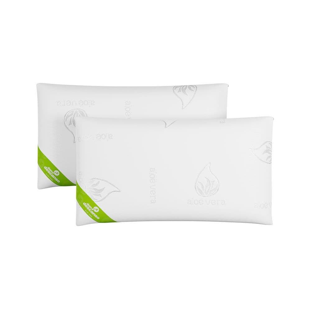 ALMOHADA COPOS ALOE VERA 70 cm, 2 uds