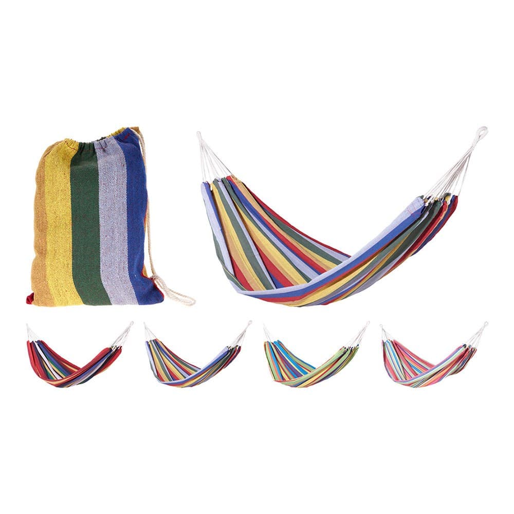 HAMACA DE POLIALGODÓN, COLORES SURTIDOS, 200 x 100 cm