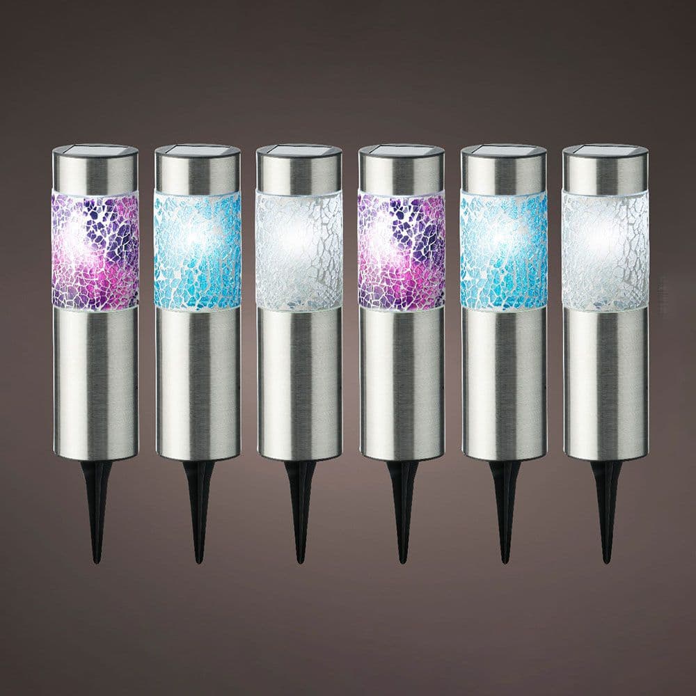 BALIZA SOLAR MODELO GAUDI 22 x 6 cm COLORES SURTIDOS, 6 unidades