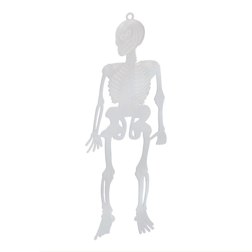 ESQUELETOS HALLOWEEN BRILLAN EN LA OSCURIDAD 15 cm, 10 uds