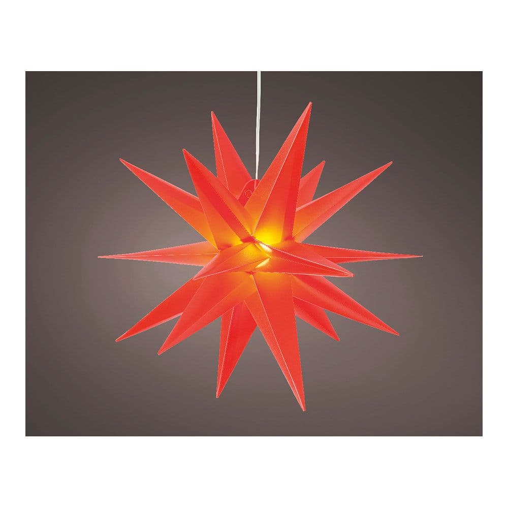 FIGURA LED ESTRELLA ROJA 6 LEDS EXTERIOR Ø40 x 40 cm