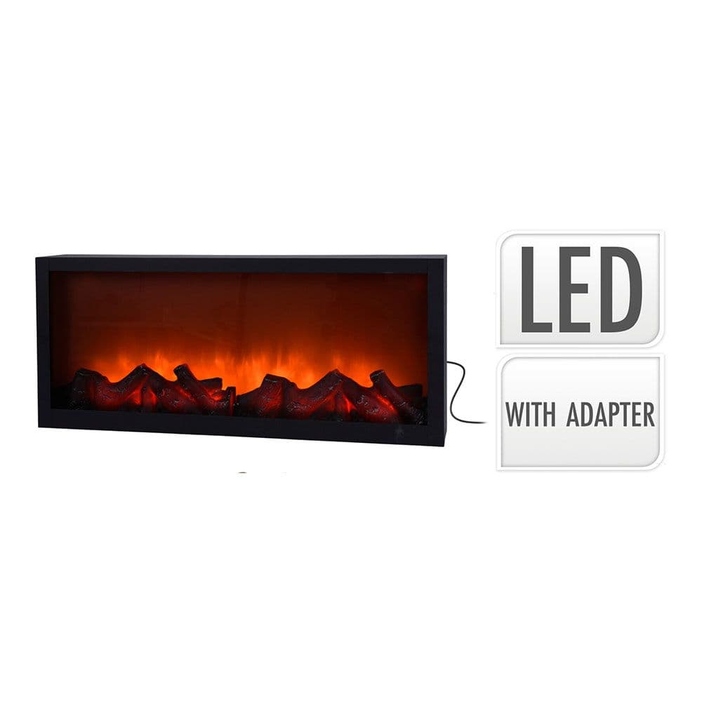 ILUMINACIÓN DECORATIVA CON FORMA DE CHIMENEA DE LED 57 x 10 x 25 cm