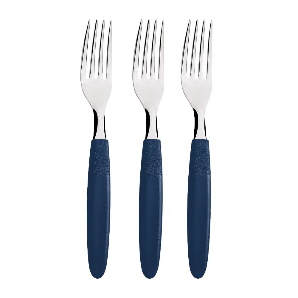 TENEDOR DE MESA IPANEMA AZUL 19,1 cm 3 uds