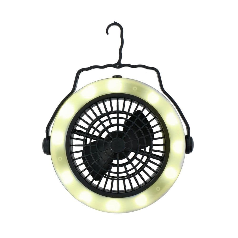 LUZ Y VENTILADOR PARA ACAMPAR Ø19,5 x 6,3 cm